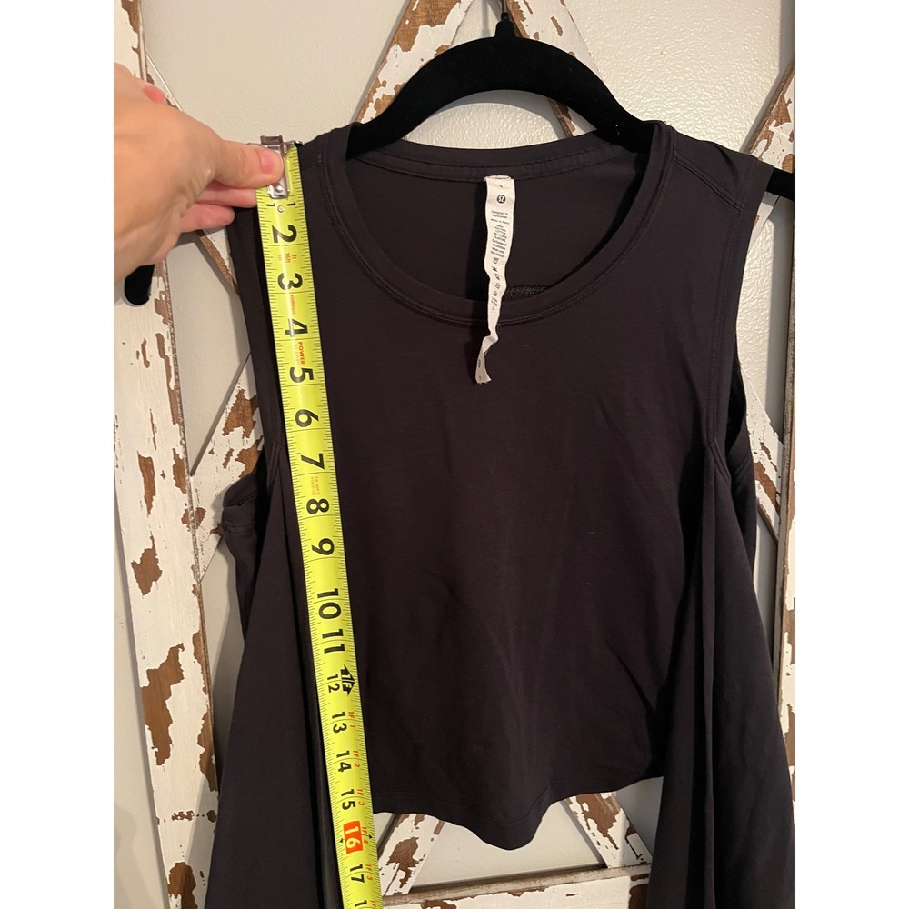 Lululemon Gather and Grow Tank Top Black Size 4 - Picture 6 of 7